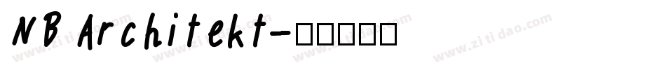 NB Architekt字体转换